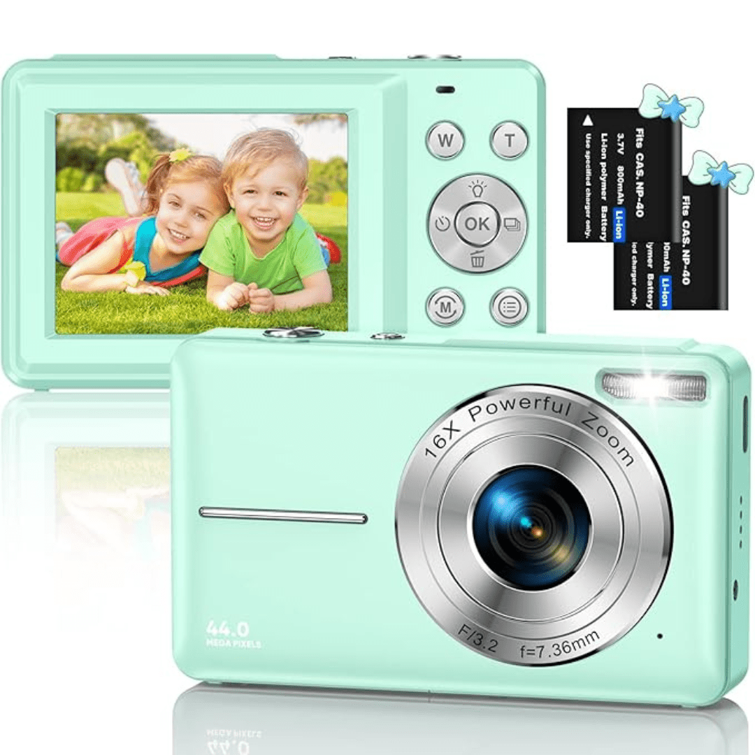 Digital Camera, HD 1080P 44MP Photo Camera, Compact Camera, Mini