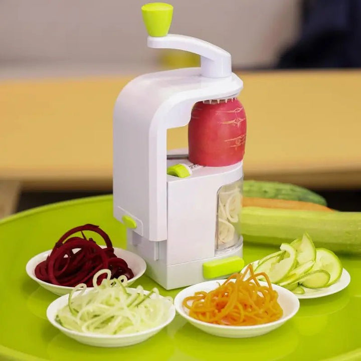 1 Set, Vegetable Spiralizer, Manual Zucchini Noodle Maker With Strong Base, Zoodles Spiralizer For Potato, Multifunctional Vegetable Slicer, Fruit Grater, Kitchen Stuff, Kitchen Gadgets - AlifdukanAlifdukan types here :)