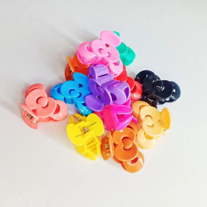 12 pieces Small Plastic hair clips catcher For Girls and Women - AlifdukanAlifdukan types here :)