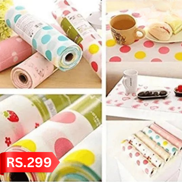Multi-Purpose Drawer Liner Mat Roll – Washable & Cuttable