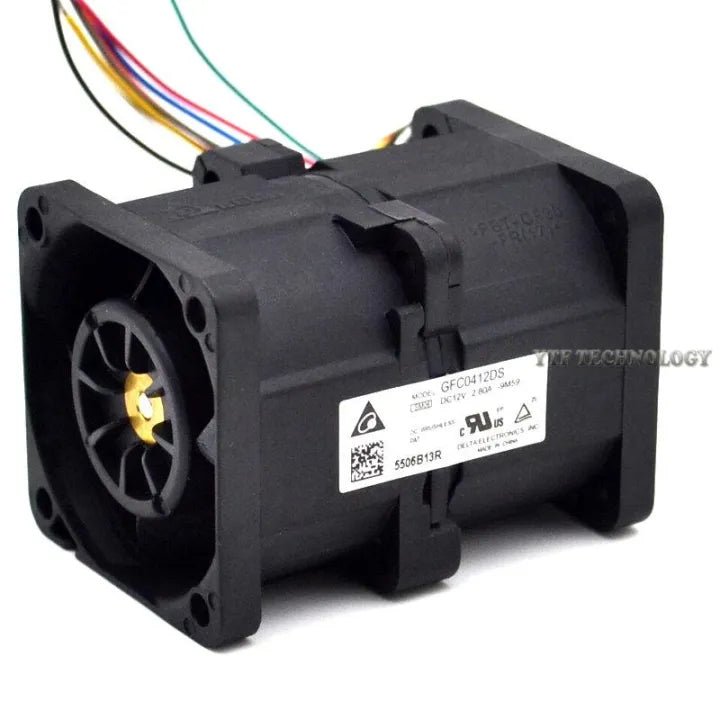 12V DC 1A Above Double Cooling Fan for PC, Incubator, Laptop, Mobile - High Speed Dual Computer Fan - Size 66x40x40mm - AlifdukanAlifdukan types here :)