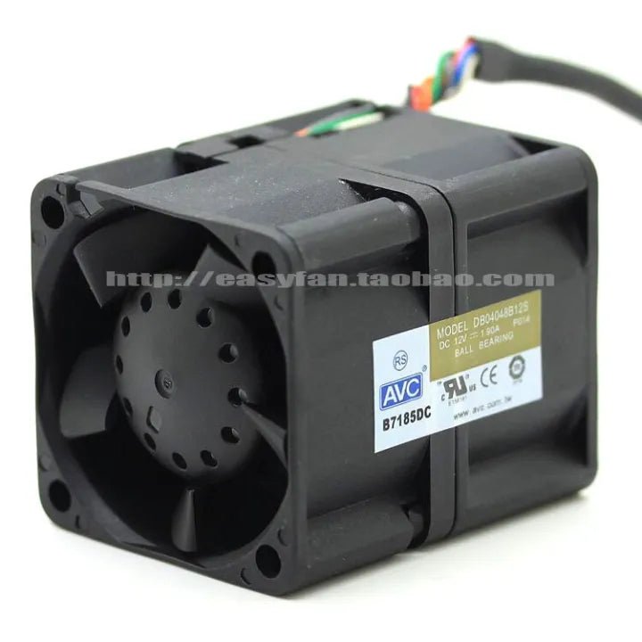 12V DC 1A Above Double Cooling Fan for PC, Incubator, Laptop, Mobile - High Speed Dual Computer Fan - Size 66x40x40mm - AlifdukanAlifdukan types here :)