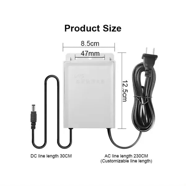 12V DC Mini UPS Backup for Security Camera Systems (5 Hour Battery Backup ? Fireproof ? Waterproof ?Led Display) - AlifdukanTrendy Store types here :)