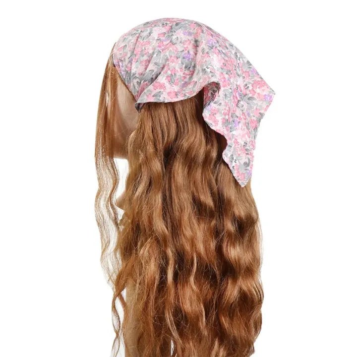 1pc Fashion Floral Printed triangle Bandana Tight Elastic Hair Band head scraf fix hair Headband - AlifdukanAlifdukan types here :)