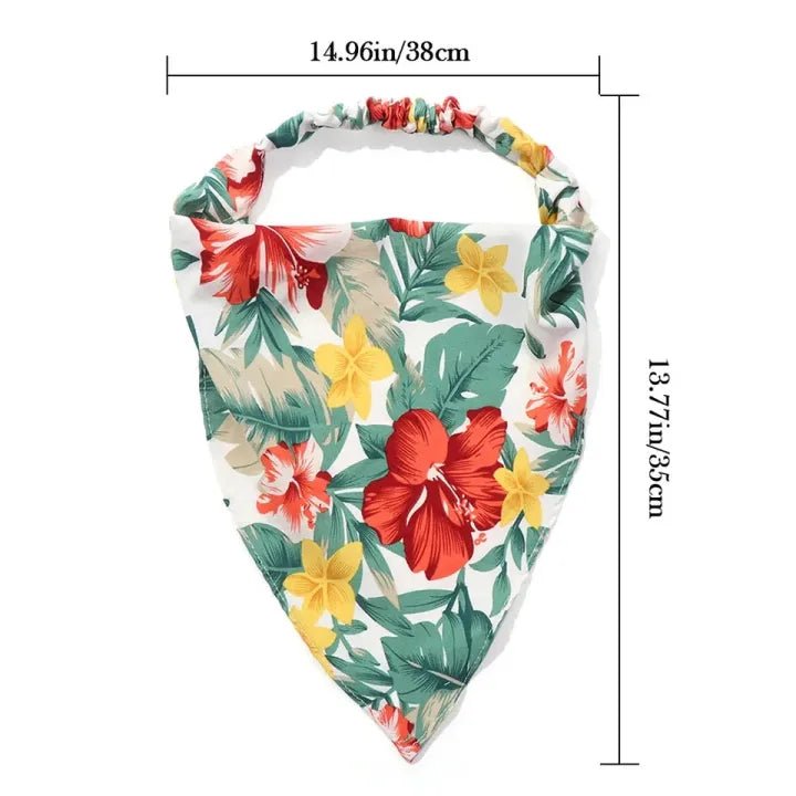 1pc Fashion Floral Printed triangle Bandana Tight Elastic Hair Band head scraf fix hair Headband - AlifdukanAlifdukan types here :)
