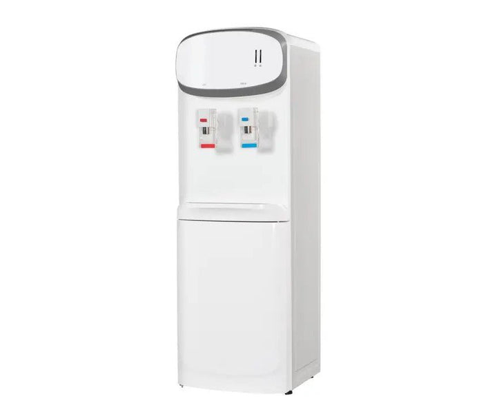 2 Tap/HWD - 206R (Wide Voltage/Child Safety Lock/ 12L Refrigerator ) White Colour Water Dispenser - AlifdukanAlifdukan types here :)