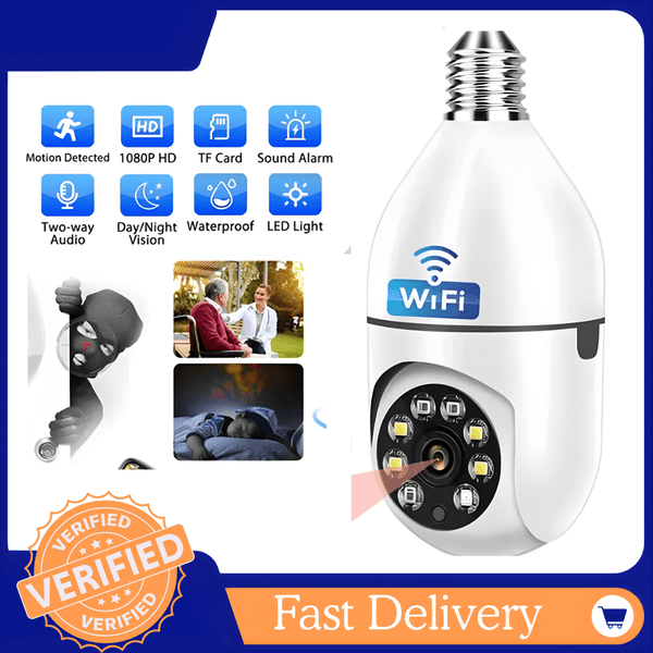 2MP WIRELESS BULB CAMERA - AlifdukanBUY AURA.PK types here :)