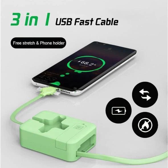3 - in - 1 Data Cable Phone Stand - AlifdukanAlifdukan types here :)