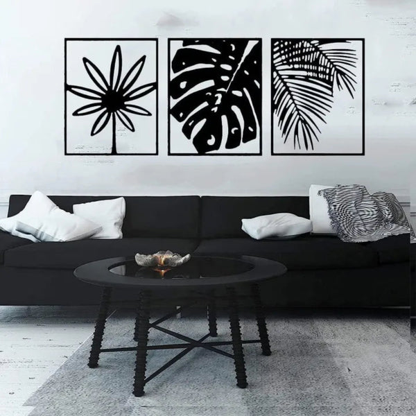 3 Pcs Long Style Flory Wall Hanging (HD_78)12x16 each inches