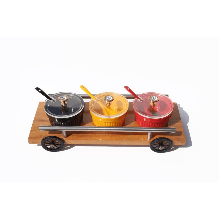 3 pcs Sirka Set With Wood Beach Stand - AlifdukanAlifdukan types here :)