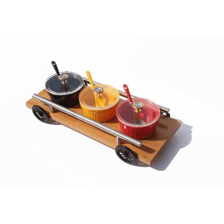 3 pcs Sirka Set With Wood Beach Stand - AlifdukanAlifdukan types here :)