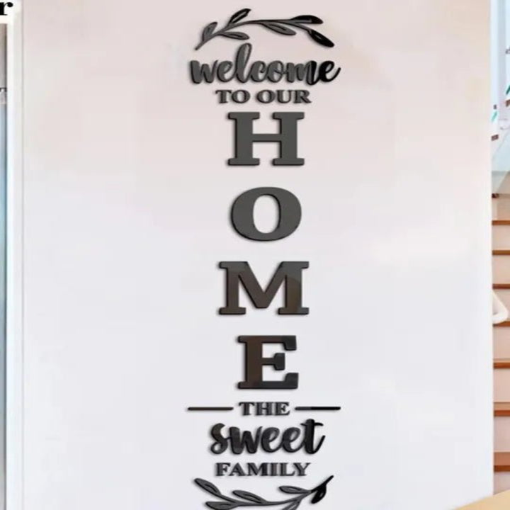 3D Wooden Wall Stickers English Letters Home Family Self - )