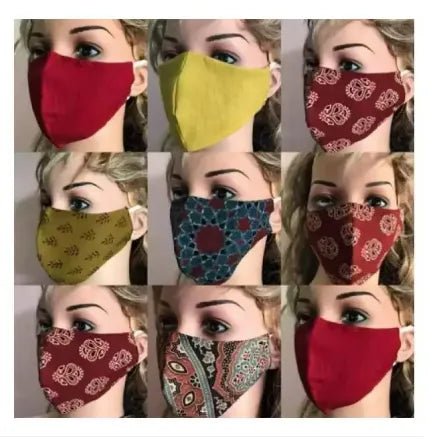 4 - Pack Fashionable Anti - Dust Face Masks for Women, Boys, and Girls (Random Designs) - AlifdukanAlifdukan types here :)