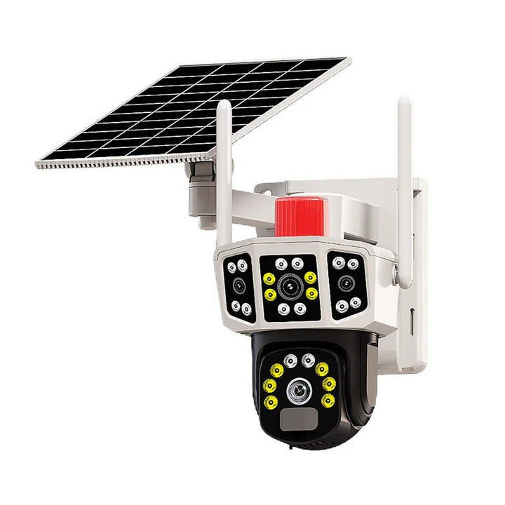 6MP Dome Camera New Design Outdoor Home Wireless Network Video Solar 360 2 Lens 4G PTZ Security Night Vision Two Way Audio - AlifdukanAlifdukan types here :)