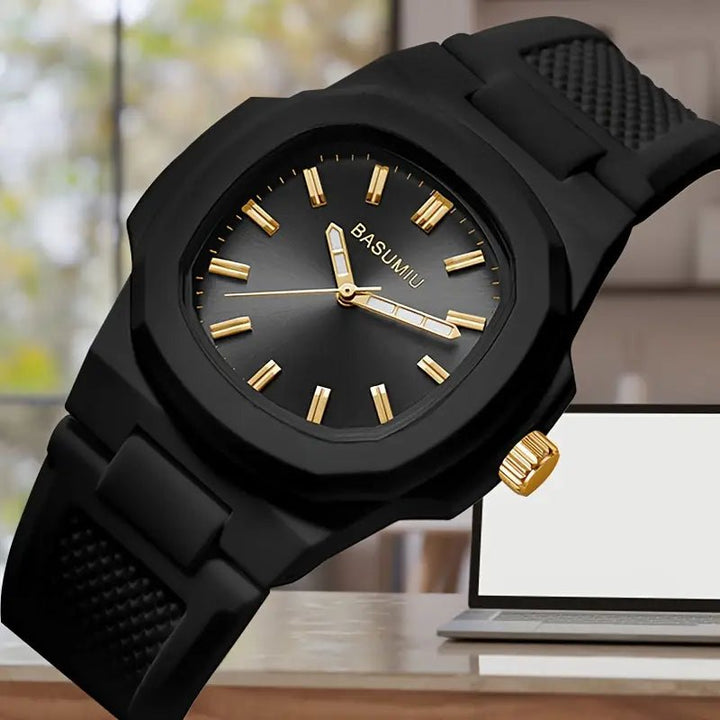 A Stylish Silicone Strap Watch For Men, Perfect For Casual And Simple Style, The Best Choice For Gifting - AlifdukanAlifdukan types here :)