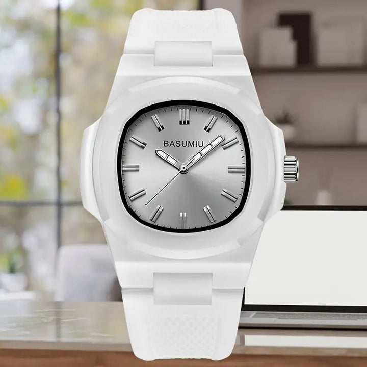 A Stylish Silicone Strap Watch For Men, Perfect For Casual And Simple Style, The Best Choice For Gifting - AlifdukanAlifdukan types here :)