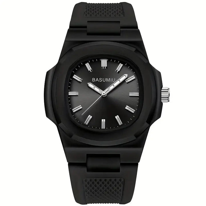 A Stylish Silicone Strap Watch For Men, Perfect For Casual And Simple Style, The Best Choice For Gifting - AlifdukanAlifdukan types here :)