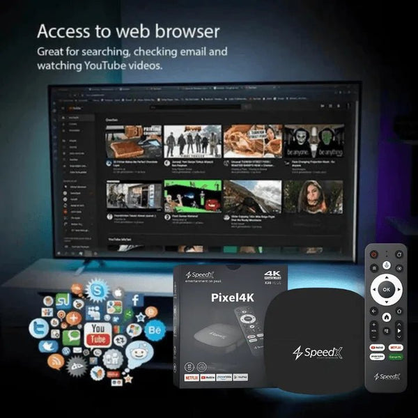 Android 10 SPEEDX PIXEL4K X20 PLUS ALLWINNER H313 ANDROID 10.0V 4K SMART TV 