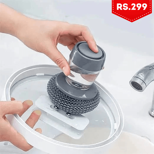 Autolink Automatic Dish Scrubber with Soap Dispenser – Kitchen Pot & Sink Cleaning Brush - AlifdukanAlifdukan types here :)