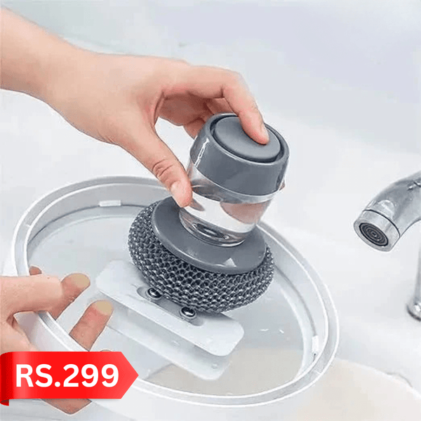 Autolink Automatic Dish Scrubber with Soap Dispenser – Kitchen Pot & Sink Cleaning Brush - AlifdukanAlifdukan types here :)