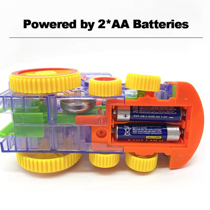 Automatic Laying Domino Train, Domino Toys with Light and Sound, Educational Building Blocks, DIY Plastic Domino Toy Set - AlifdukanToys Arena types here :)