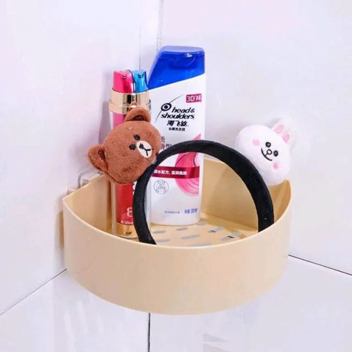 Bathroom Storage Rectangular Rack & Corner Shelf Organizer No Drill for Shower Soap Shampoo Holder Toilet Storage Accessories with Drainage hole - AlifdukanAlifdukan types here :)