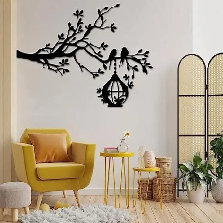 Birds On Tree wood Wall Art, Wall Art Gift For Bird Lover, - AlifdukanAlifdukan types here :)