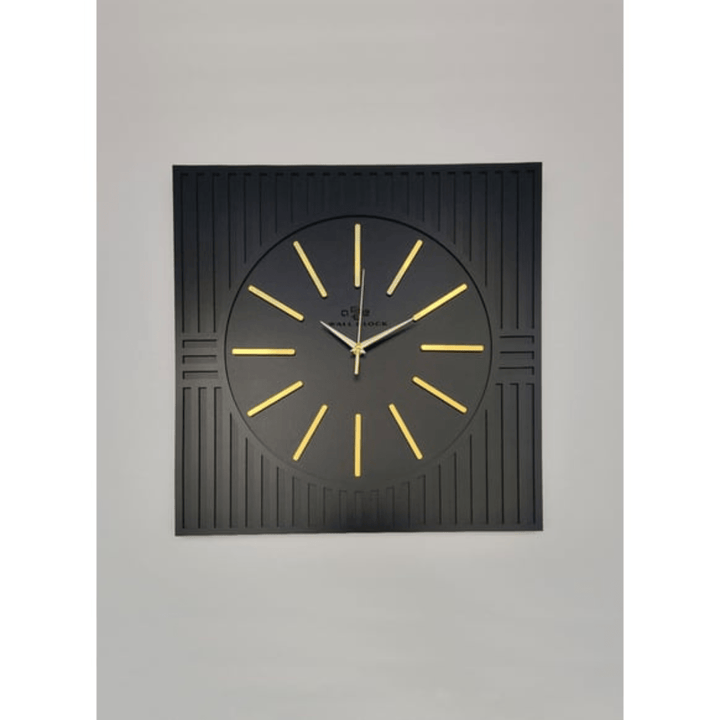 Black and Golden Metal Wall Clock - AlifdukanMini Supplier types here :)