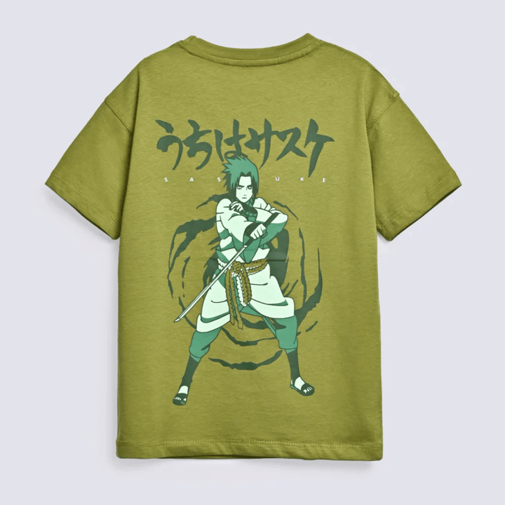 BOYS DROP SHOULDER PRINTED TEE - GREEN - AlifdukanAlifdukan types here :)