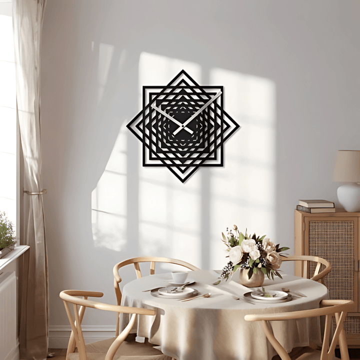 Brown Cloud Exclusive Laser Cut Modern Black Wall Clock Made of Engineered Wood for Personal/Corporate Gift - AlifdukanMini Supplier types here :)