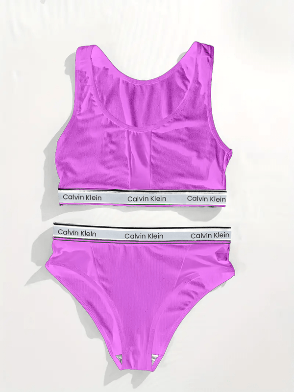 C - K Womens Sports Bra + Panty Set Pink - AlifdukanVogue Style types here :)