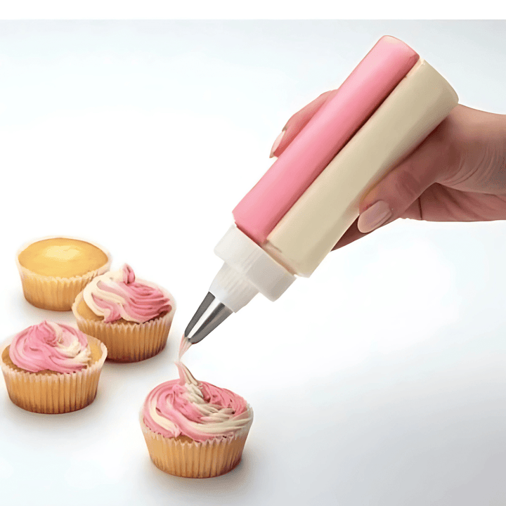 Cake Decorator Double Decorator Stainless Steel Nozzle. - AlifdukanAlifdukan types here :)