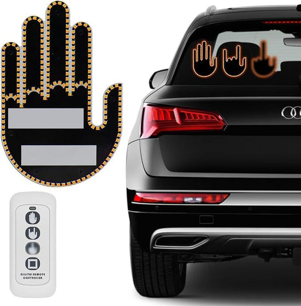 Car LED Finger Light - Car Gesture Light for Road Rage Expression.