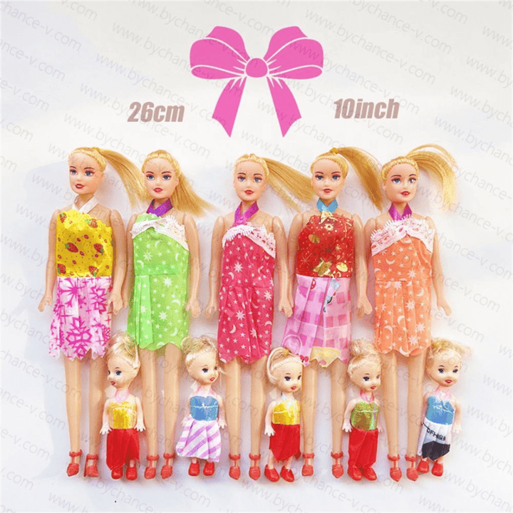 Cheap Toy for Little Girls Under 1 Dollar Golden Hair Girls Doll Mother with Daughter Set Free Gift for Girls Prize - AlifdukanAlifdukan types here :)