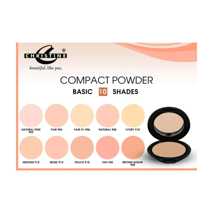 Christine Compact Powder - Shade 906 FAIR - 01 - AlifdukanAlifdukan types here :)