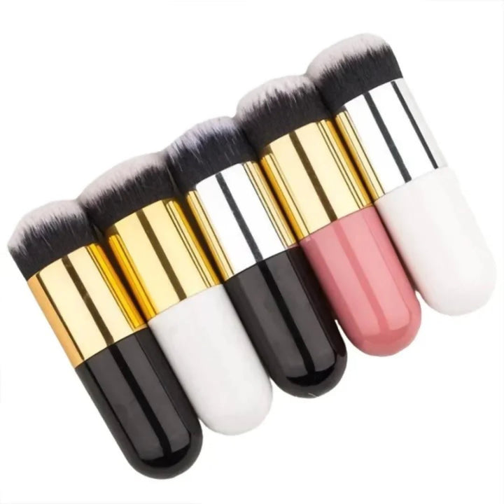 Chubby Pier Foundation Brush Flat Cream Makeup Brushes Professional Cosmetic Makeup Brush - AlifdukanShalalay Noor types here :)