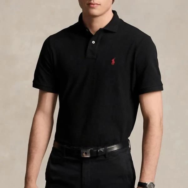 Classic Black Polo Shirt – Bold & Timeless Style - AlifdukanBUY AURA.PK types here :)