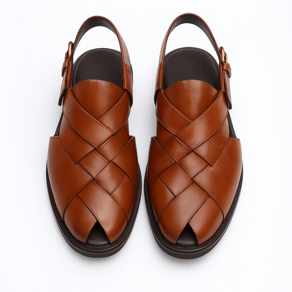 Classic Brown Leather Peshawari Sandal – Traditional & Stylish - Alifdukanstylebyalif types here :)