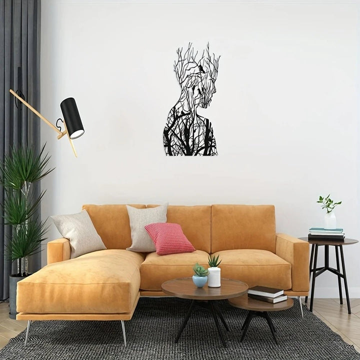 Classic Human Face Metal Wall Art, Original Laser Cut Outdoor & Indoor Decor, Wall Mountable Modern Artwork, Bedroom Wall Hanging, Housewarming Gift, Easy to Hang - AlifdukanMini Supplier types here :)