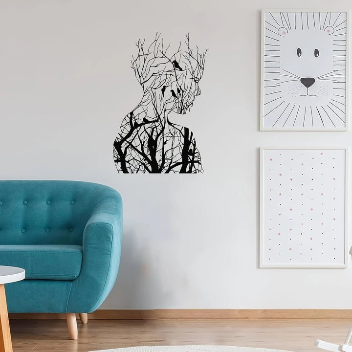 Classic Human Face Metal Wall Art, Original Laser Cut Outdoor & Indoor Decor, Wall Mountable Modern Artwork, Bedroom Wall Hanging, Housewarming Gift, Easy to Hang - AlifdukanMini Supplier types here :)