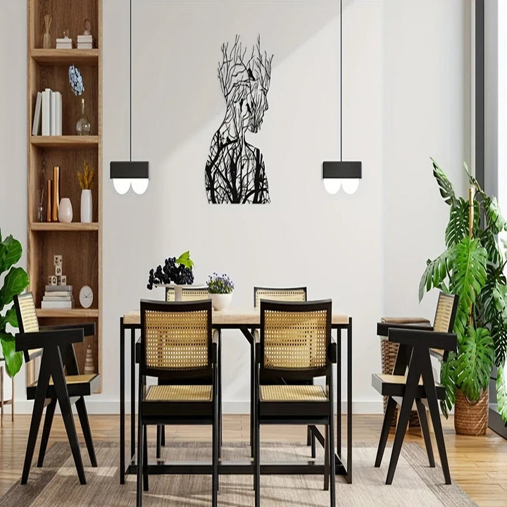 Classic Human Face Metal Wall Art, Original Laser Cut Outdoor & Indoor Decor, Wall Mountable Modern Artwork, Bedroom Wall Hanging, Housewarming Gift, Easy to Hang - AlifdukanMini Supplier types here :)