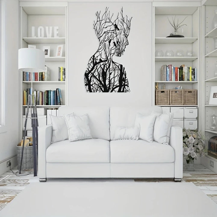 Classic Human Face Metal Wall Art, Original Laser Cut Outdoor & Indoor Decor, Wall Mountable Modern Artwork, Bedroom Wall Hanging, Housewarming Gift, Easy to Hang - AlifdukanMini Supplier types here :)