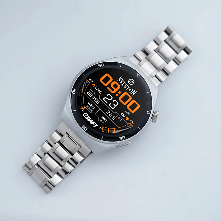 Craft Chain Smartwatch With Free Silicon Strap - AlifdukanAlifdukan types here :)