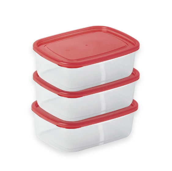 CRISPER FOOD CONTAINER 3PCS SET - XL 2500ML - AlifdukanAlifdukan types here :)