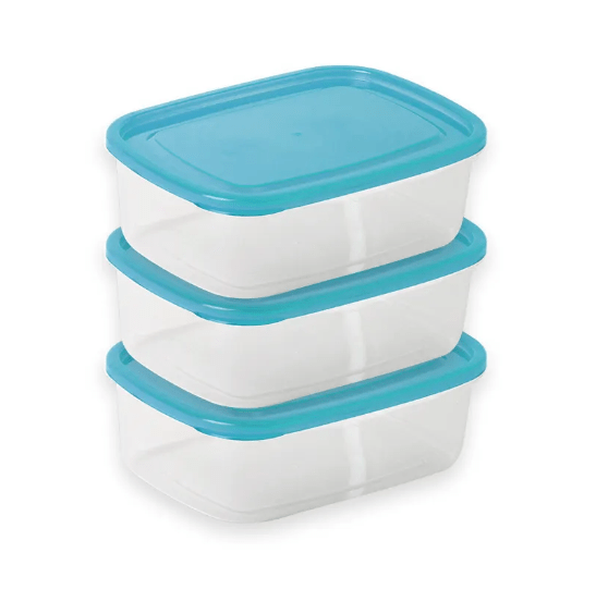 CRISPER FOOD CONTAINER 3PCS SET - XL 2500ML - AlifdukanAlifdukan types here :)