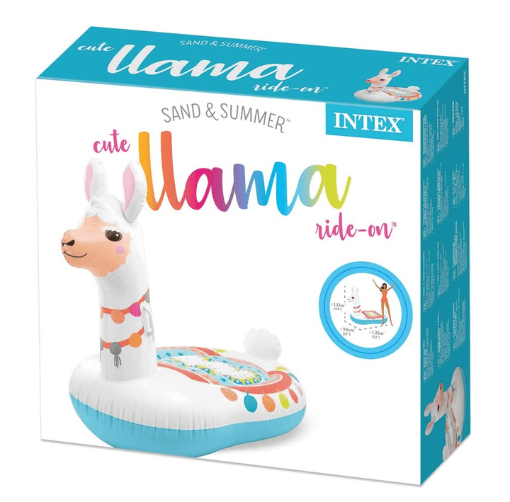 Cute Lama Ride - On Inflatable Pool Float (53in L x 37in X 44in H ) - AlifdukanAlifdukan types here :)