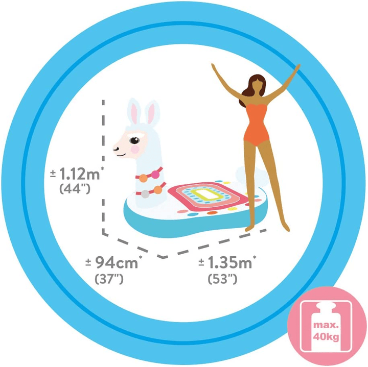 Cute Lama Ride - On Inflatable Pool Float (53in L x 37in X 44in H ) - AlifdukanAlifdukan types here :)