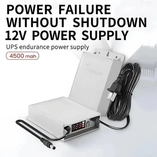 ✅ DC - 12V Mini UPS 3 - 4 Hour Battery Backup Fireproof Waterproof Led Display, Use In Wifi Router And CCTV Cameras And Ups Can Run On Anything With 12 Volt - AlifdukanPk Trendyhub types here :)