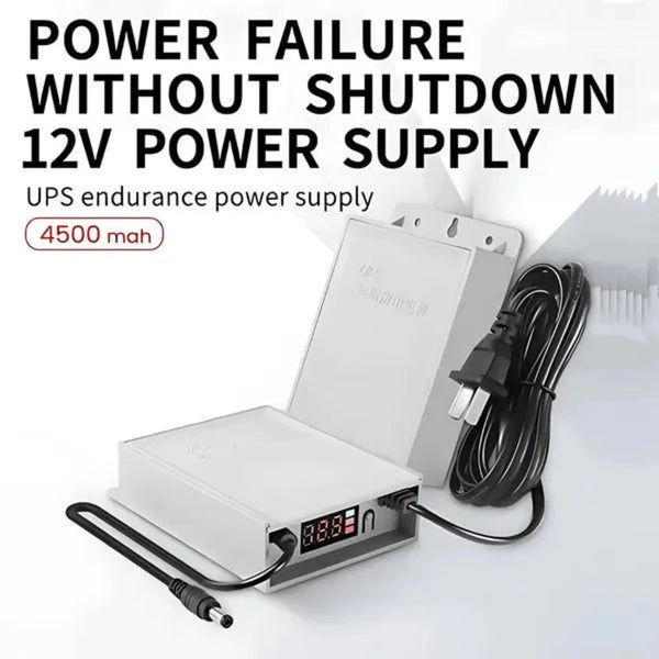 ✅ DC - 12V Mini UPS 🔋5 Hour Battery Backup 🔥 Fireproof 💦 Waterproof 🚨Led Display, Use In Wifi Router And CCTV Cameras And Ups Can Run On Anything With 12 Volt - AlifdukanAlifdukan types here :)