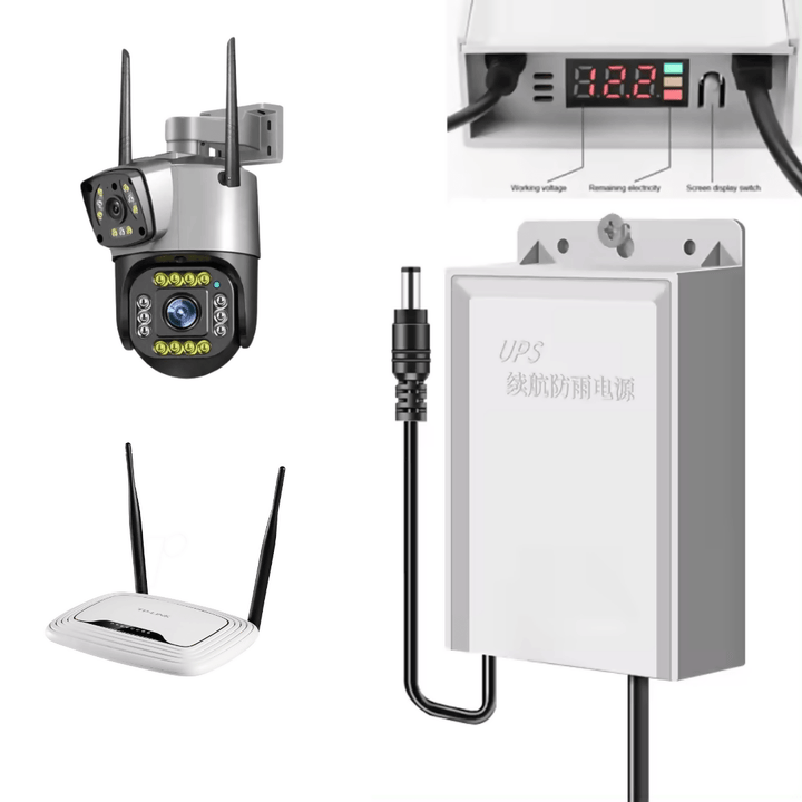 Display, Use In Wifi Router And CCTV Cameras And Ups Can Run On Anything With 12 Volt.